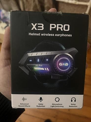 wire ceken: X3 Pro – Dəbilqə üçün simsiz qulaqlıq sistemi Məhsul: X3 Pro Helmet — 1