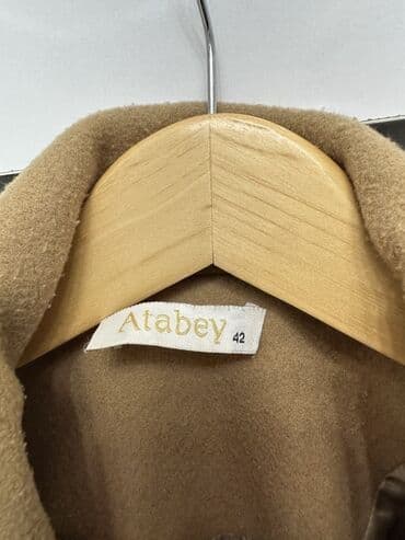 женские кофты для полных: Пальто, XL, цвет - Бежевый — 2