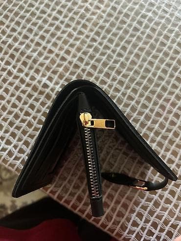 pul kiseleri: Qara rəngli kompak tərzli pul kisəsi - Material: hamar teksturalı — 6