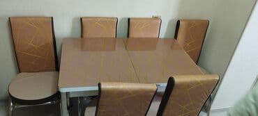 mətbəx stol: Mətbəx üçün, Yeni, Açılan, Dördbucaq masa, 4 stul — 24