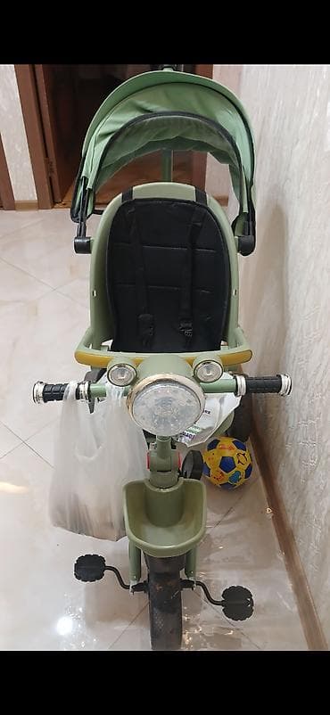 Uşaq üçtəkərli velosipedi – valideyn idarəetmə dəstəyi ilə