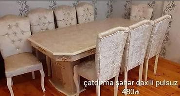 stol stullar: 💫 Masa 6 oturacaqi 💫 6 Neferlikin Ölçüsü 2/1 💫 8 Neferlikin Ölçüsü — 1