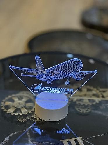 Pastel dəstləri: AZAL temalı 3D LED akril lampa - Dizayn: Akril panel üzərində — 1