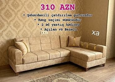 Künc divan – açılan və bazalı model - Qiymət: 310 AZN - Şəhərdaxili lalafo.az -da Künc divan – açılan və bazalı model - Qiymət: 310 AZN - Şəhərdaxili