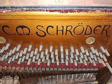 C.M. Schröder vertikal piano Xüsusiyyətlər: - Brend/model: C.M — 3