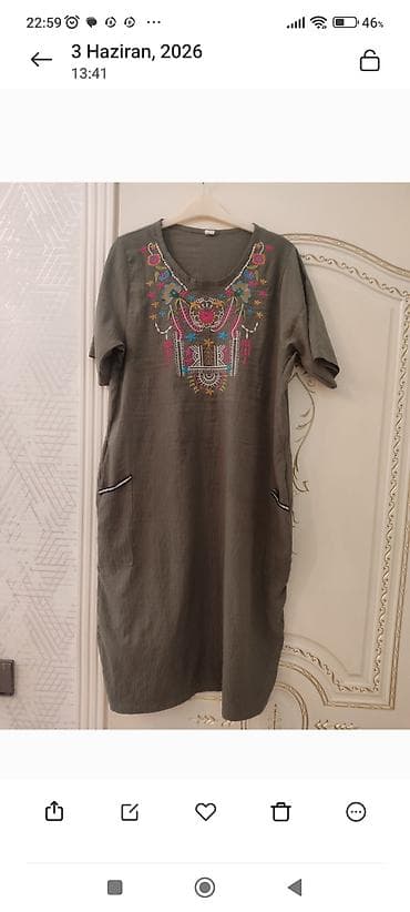 Şəxsi əşyalar: Qadın geyimi – çəhrayı qısa don Razmer:40-42 - Stil: ofis/klassik — 9