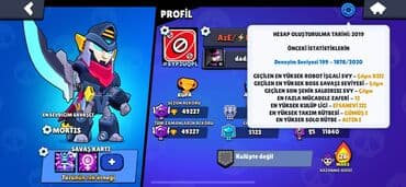 PS5 (Sony PlayStation 5): Brawl Stars mobil oyunu hesabı. Bu hesabın yaradılma tarixi 2019-cu — 2