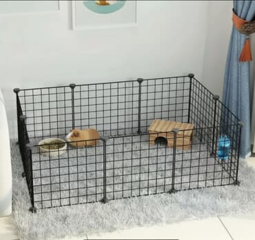 dovşan balaları: Modul tipli heyvan qəfəsi və oyun məkanı - Material: möhkəm metal tel — 1