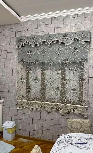 Zebra/jalüz pərdə modelləri - Naxışlı dekor: Barokko üslubunda damask