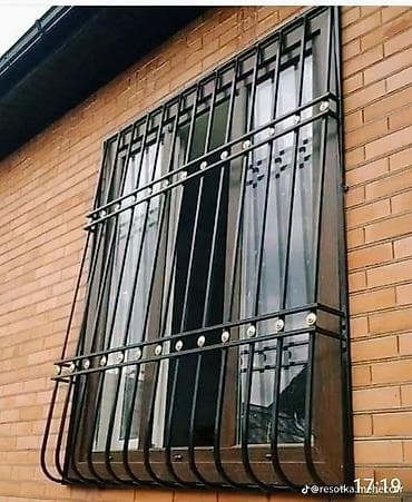 Dəmir pəncərə barmaqlıqları – fərqli modellər - Material: qalın