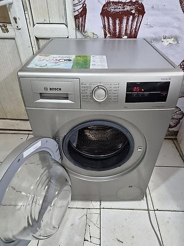 Техника и электроника: Стиральная машина Bosch, 8 кг, Б/у, Автомат, Есть сушка, Бесплатная доставка, Платная доставка — 4