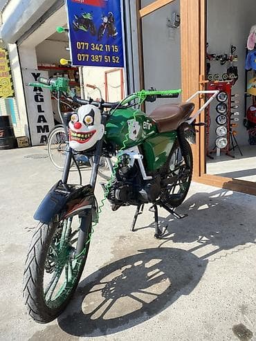 Kustom mini-motosiklet – “efir” dizaynlı - Rəng: yaşıl/göyərti gövdə