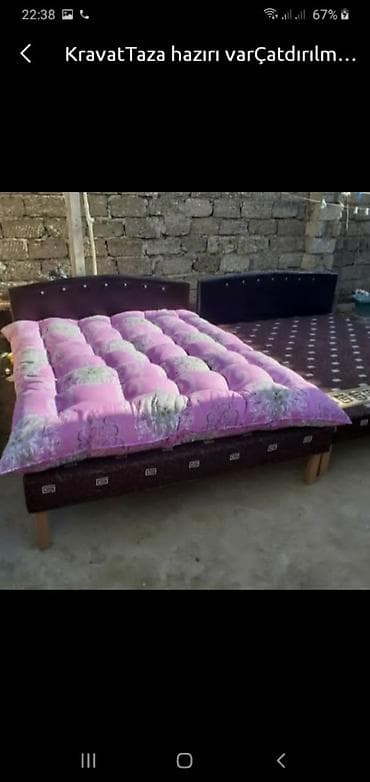 tek kravat gence: Çarpayı təzə Hazırı var Çatdırılma münasib qiymətə 1 nəfərlik 50 manat — 1