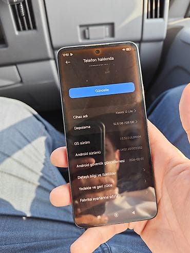 xiaomi m11 lite: Xiaomi 12 Lite, 128 GB, rəng - Qara, 
 Barmaq izi — 4