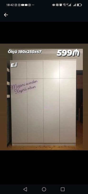 kupe şkaf: Yeni, Kupe, 5 qapı Düz dolab, Dolab-asılqan, Azərbaycan — 22