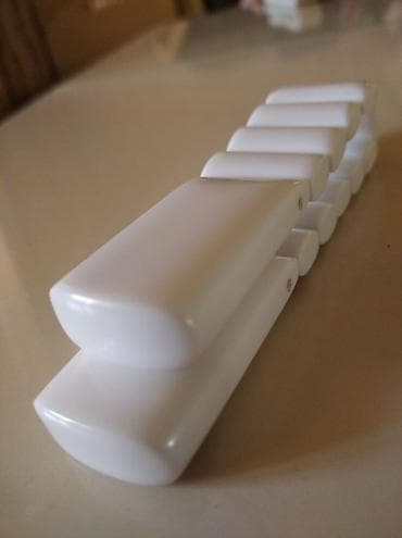 pasta roza: Təsbeh Əl işidir Перекидные чётки - Ağ, parlaq plastikdən modul — 1