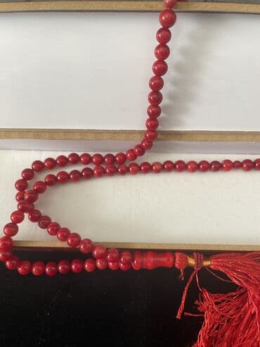 Təbii Mərcan daşından 99 müsəlmam təsbehi