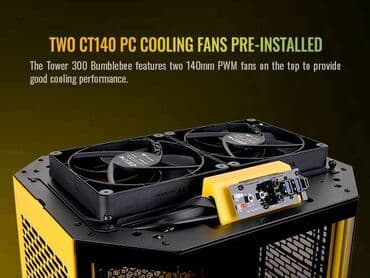 cpu fan: 👉 Thermaltake The Tower 300 Bumblebee Edition - Unikal Dizaynlı — 14