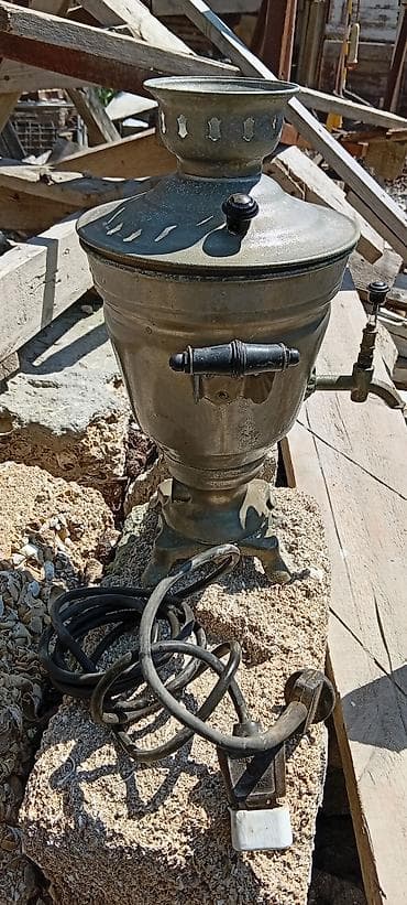 jenşen bitkisini harada tapmag olar: Elektrik samovarı - Material: metal gövdə, dördayaqlı dayaq - Üst — 5