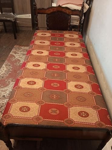 metbex mebilleri: İşlənmiş, Təknəfərlik çarpayı, Siyirməsiz, Azərbaycan — 8