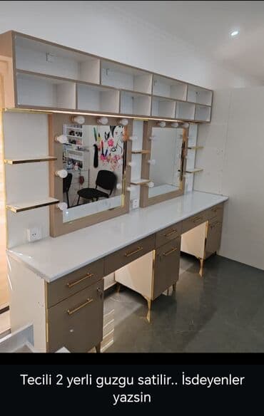 купить круглый стол в баку: Б/у, Стол для макияжа, С зеркалом — 1