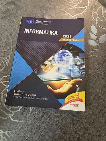 Книги и журналы: Məhsul: “İnformatika 2025 – Test Toplusu” Nəşriyyat: Dövlət İmtahan — 1