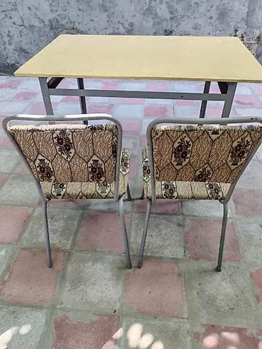 balkon stul: Masa və 2 stul dəsti - Dəst: 1 dördbucaq masa + 2 stul - Karkas: boz — 2
