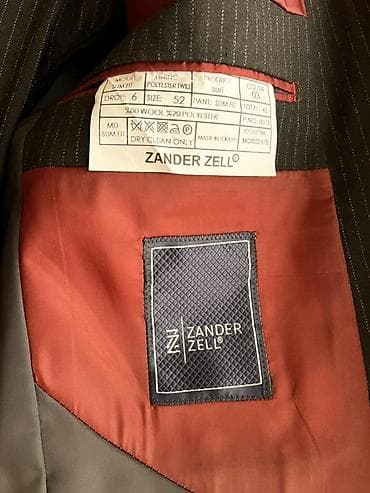 Zander Zell kişi kostyumu - Model: Slim Fit (MD) - Ölçü: 52, Drop: 6 — 3