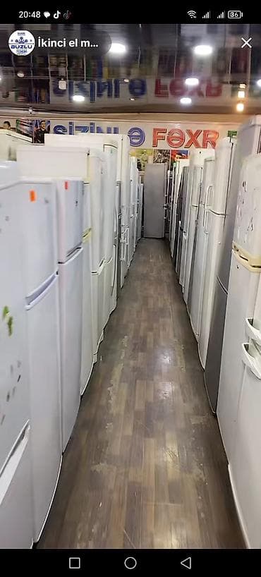 Məişət texnikası mağazasında geniş seçimli soyuducular - Müxtəlif