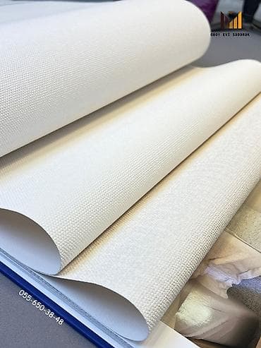 İşıq krem, bej və açıq boz tonlarda teksturalı divar kağızları — 10