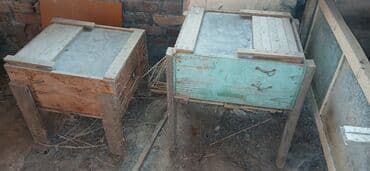 it ucun qəfəs: Dovşan üçün ikili qəfəs - Material: taxta karkas, üstü taxta/qalın — 5