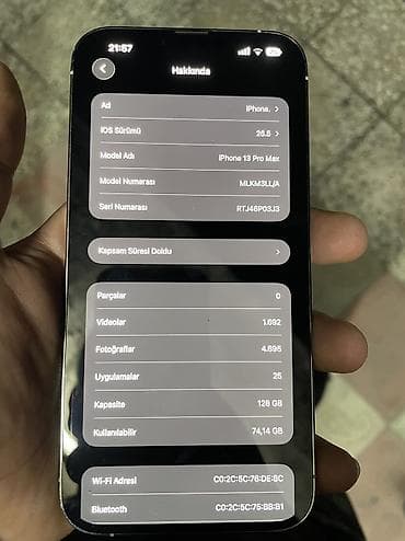 Техника и электроника: IPhone 13 Pro Max, 128 ГБ, Белый — 7