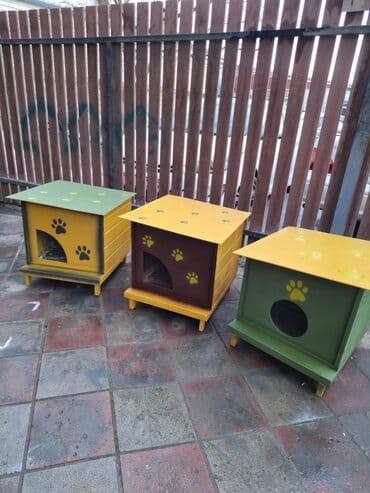 Собаки: Məhsul: Ev heyvanları üçün taxta evlər Təsvir: - Müxtəlif ölçü və — 7