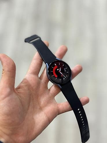 samsung printer: Samsung Galaxy Watch (dairəvi korpus, qara rəngli silikon qayış) - — 1