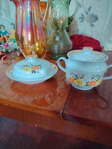 Məhsul: 2 ədəd incə porcelyandan cütlük – qapaqlı sous/qəlyanaltı qabı — 2