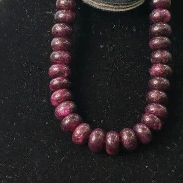 qiymətli daş adları: Original Hindistan Granat (Süleyman) daşi dest boyunbağ qolbag gümüş — 4