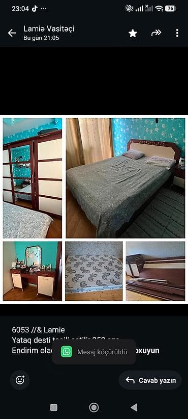 6053 //& Lamie Yataq desti tecili satilir 350 azn Endirim olacaq — 1