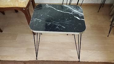 3-lü “nesting” jurnal masası dəsti - Dizayn: Qara mərmər naxışlı — 4