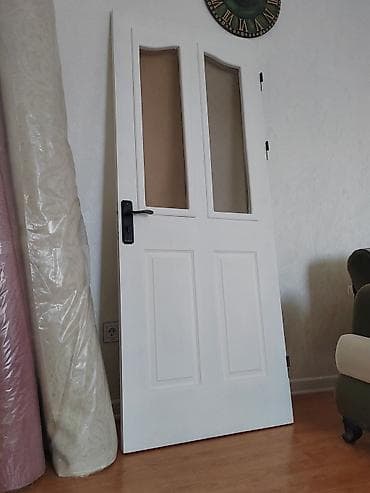 Santexnika: Mətbəx üçün İşlənmiş Otaq qapısı 80x200 sm Zamok ilə, Zəmanətsiz, Ünvandan götürmə — 1