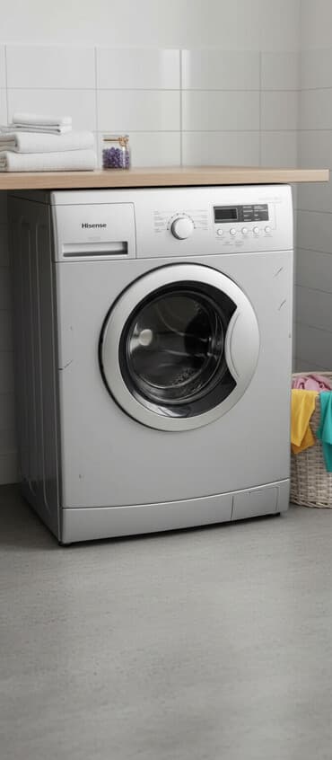 nardan 1 manatliq kredit: Paltaryuyan maşın Hisense, 6 kq, Təmirə ehtiyacı var, Avtomat, Qurutmasız — 3