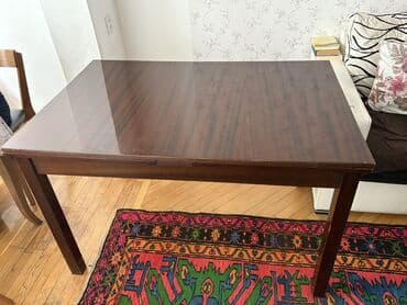 qabaq ustolu: Qonaq masası, İşlənmiş, Açılan, Dördbucaq masa — 2