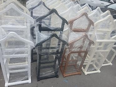 Taxta paltar asılqanı/valet stendi - Material: tam ağacdan