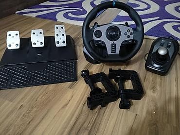 PXN yarış sükan dəsti – sükan, 3 pedallı blok və mexaniki sürət qolu