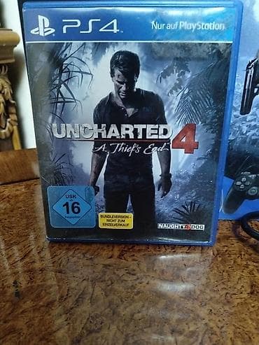 PlayStation 4 Slim Əla Vəziyyətdə Uncharted Dizaynlı Qutusu Və Bütün — 3