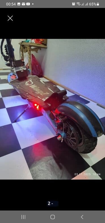 samokat arenda: Elektrik skuteri – Wingz Xüsusiyyətlər: - Güclü ön/alt LED işıqlar və — 7