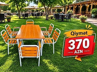 Bağ evləri,kafelər, restoranlar üçün hər növ stol-stulları təqdim
