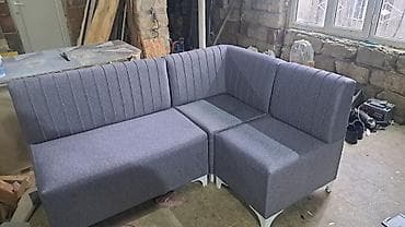 Künc divan, Mətbəx üçün, Parça, Bazalı — 9