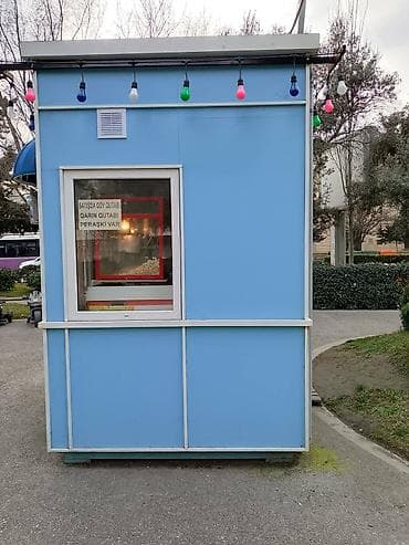 Moyka avadanlığı: Satılır: Ticarət köşkü (modul kiosk) - Ölçü və quruluş: Kompakt modul — 4