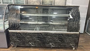 setka vitrin: Şirniyyat/vitrin soyuducu - Ön şüşəli, qabarıq vitrin dizaynı – — 1