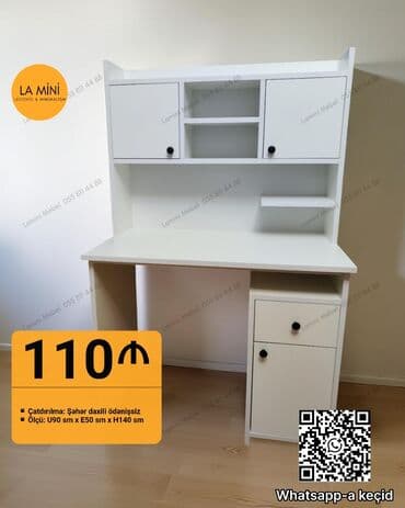 стол нержавейка: Kompüter masası, Yeni, Açılmayan, Laminat, Dördbucaq masa — 7